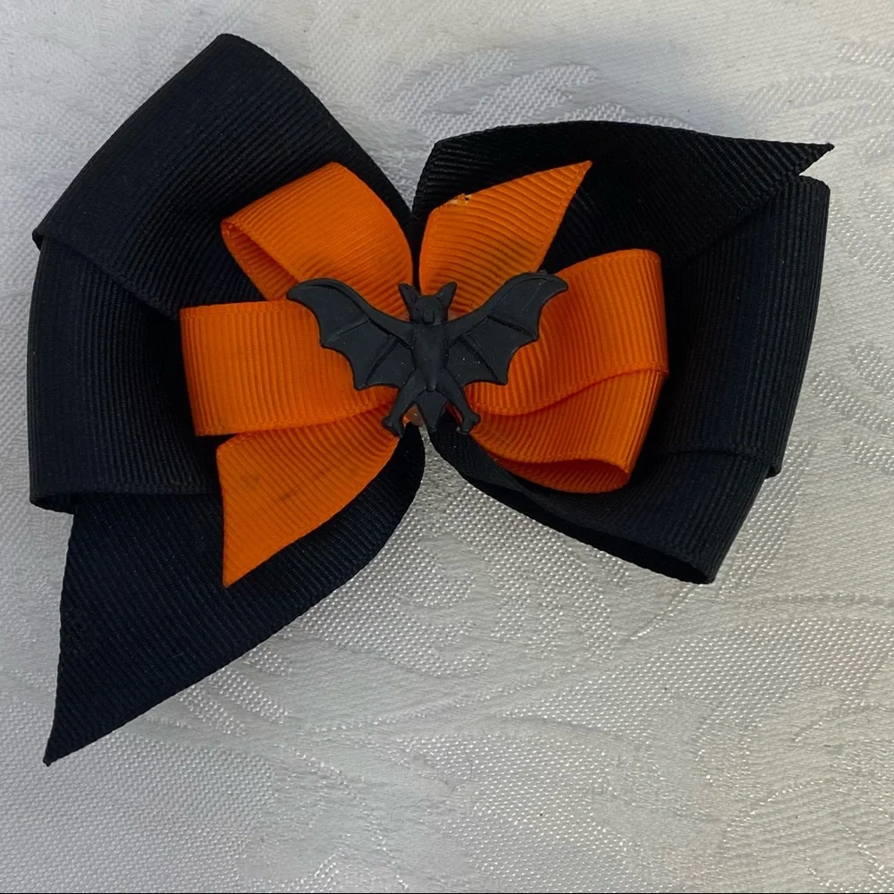Fall Harvest Halloween hair clips handmade